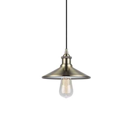 ONEIX suspension simple métal E27 LED couleur bronze brossé