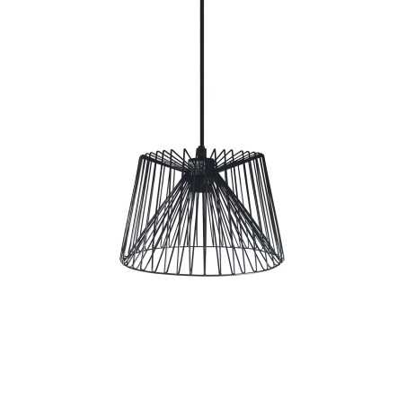 HAUTE suspension simple métal E27 LED couleur noir