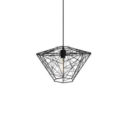 ORCUN suspension simple métal E27 LED couleur noir