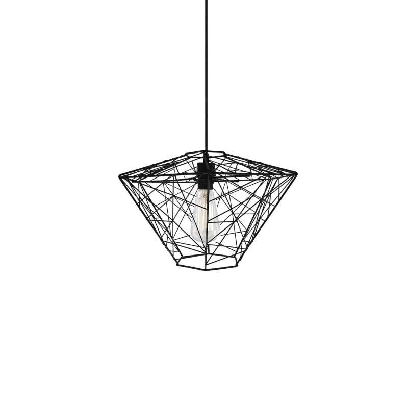 ORCUN suspension simple métal E27 LED couleur noir