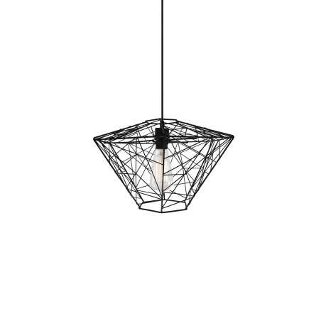 ORCUN suspension simple métal E27 LED couleur noir