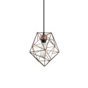 Suspension simple CAUBERT métal E27 LED couleur cuivre brillant