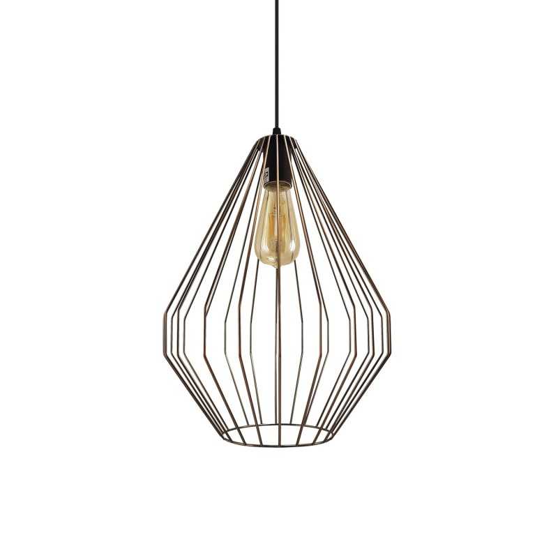 SECOT suspension simple métal E27 LED couleur cuivre brossé