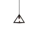MUSOLEU suspension LED E27 simple aluminium noir