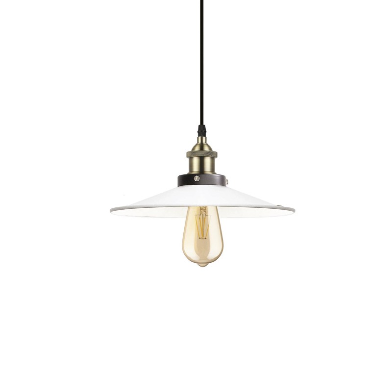 SUDRE suspension simple métal E27 LED couleur blanc