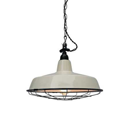 Suspension simple PTRE fer E27 LED couleur blanc brut
