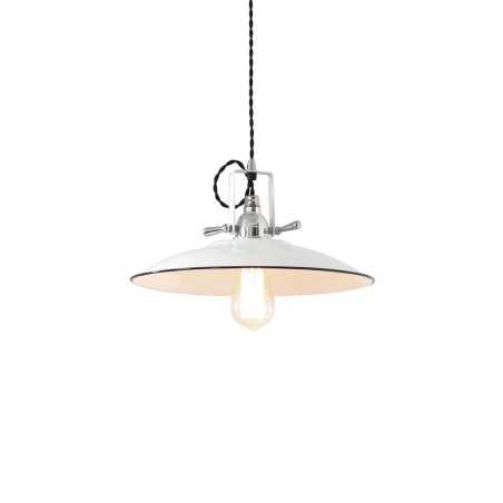Suspension simple CASSANO fer E27 LED couleur blanc