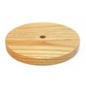 Base en bois ronde de 140 mm de diamètre pour lampes