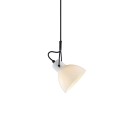 Suspension simple JAFFE métal E14 LED couleur blanc