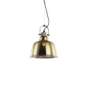 Suspension simple NULLY métal E27 LED couleur or