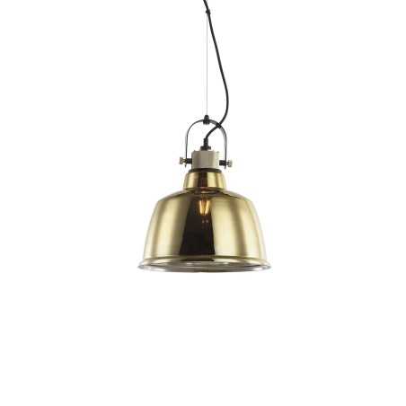 Suspension simple NULLY métal E27 LED couleur or