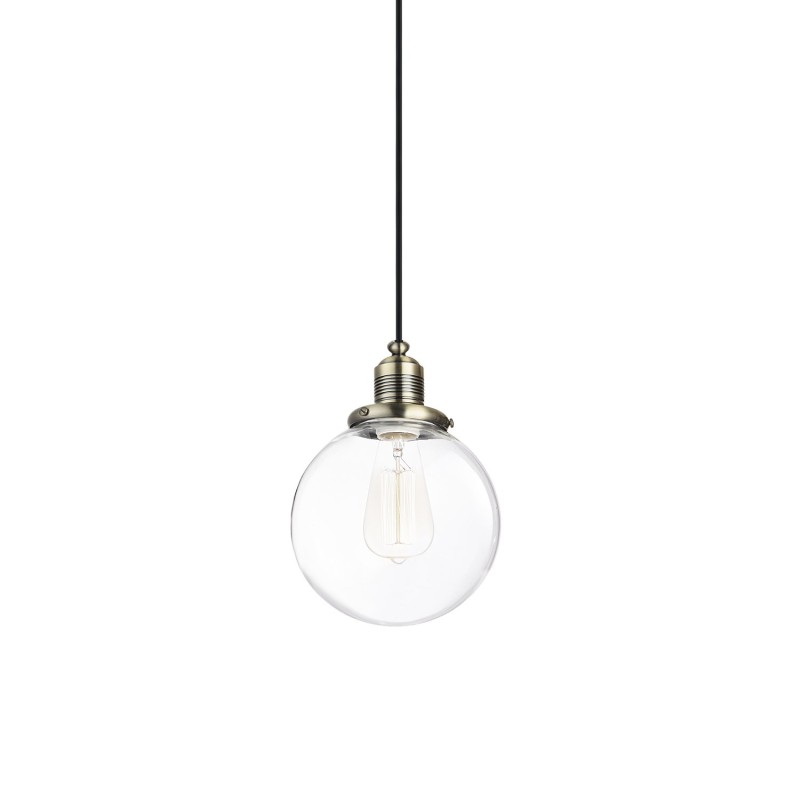 COËRE suspension simple métal E27 LED couleur bronze brossé