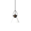 RAMUS suspension simple métal E27 LED couleur cuivre brossé