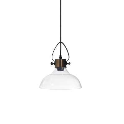 Suspension simple BRYON métal E27 LED couleur cuivre brossé