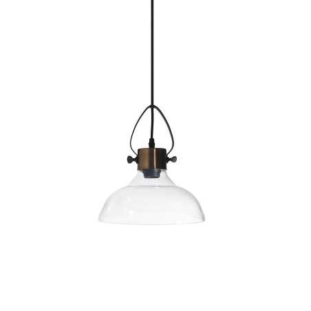 Suspension simple BRYON métal E27 LED couleur cuivre brossé