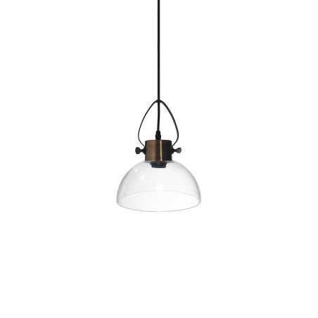 TRIZY suspension simple métal E27 LED couleur cuivre brossé
