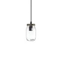 Suspension simple BLANY métal E27 LED couleur bronze brossé