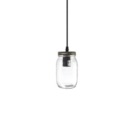 Suspension simple BLANY métal E27 LED couleur bronze brossé