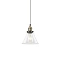 GOLGAN suspension simple métal E27 LED couleur bronze brossé
