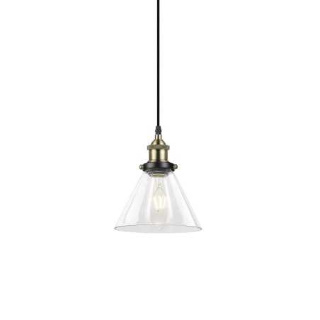 GOLGAN suspension simple métal E27 LED couleur bronze brossé