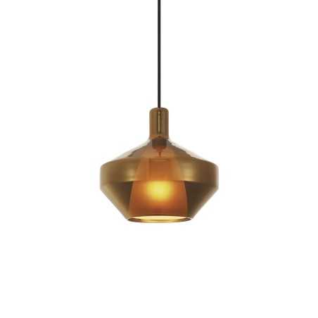FORON suspension simple verre E27 LED couleur ambre