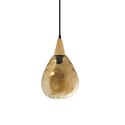 HAYON suspension simple verre E27 LED couleurs