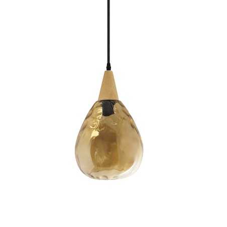 HAYON suspension simple verre E27 LED couleurs