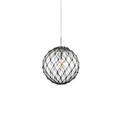 PERREY suspension simple fer E27 LED couleur chrome brillant