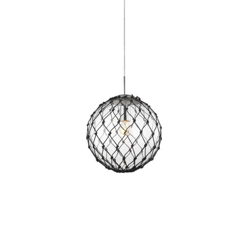 PERREY suspension simple fer E27 LED couleur chrome brillant
