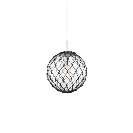 PERREY suspension simple fer E27 LED couleur chrome brillant