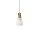 PERRY suspension simple en bois E27 LED couleur blanc