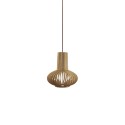Suspension simple MCLE bois E27 LED couleur bois