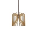 VINCQ suspension simple en bois E27 LED couleur bois