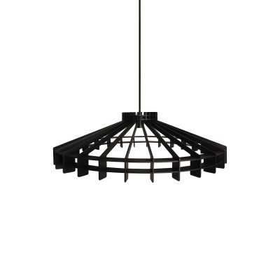BRAIS suspension simple en bois E27 LED couleur noir