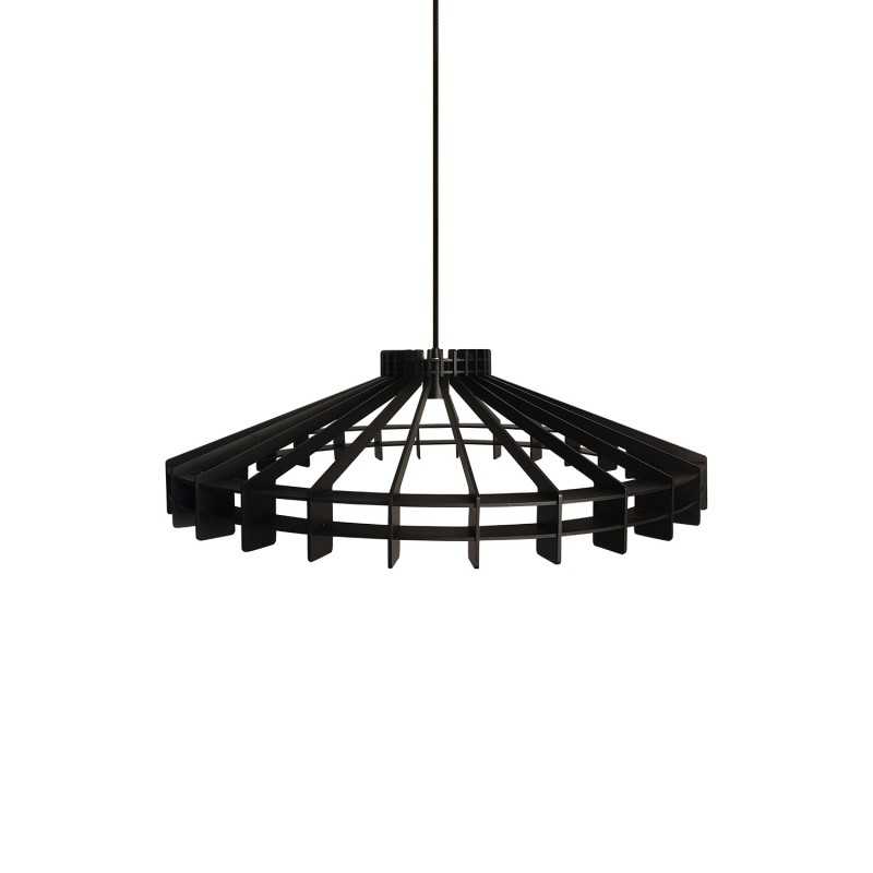 BRAIS suspension simple en bois E27 LED couleur noir