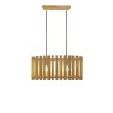 Suspension simple NOYAN bois E27 LED couleur bois