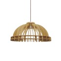 Suspension simple VINCE bois E27 LED couleur bois