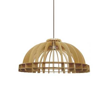 Suspension simple VINCE bois E27 LED couleur bois