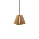 Suspension simple CLEDY bois E27 LED couleur bois