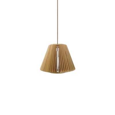 Suspension simple CLEDY bois E27 LED couleur bois