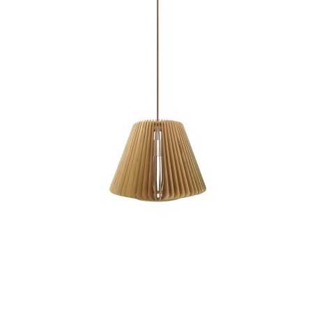 Suspension simple CLEDY bois E27 LED couleur bois
