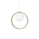 BINON suspension simple en bois E27 LED couleur bois