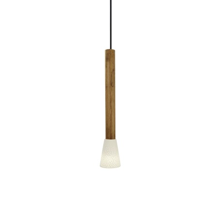 TREAU suspension simple en bois E14 LED couleur bois