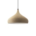 MARQUE suspension simple chanvre E27 LED couleur bois