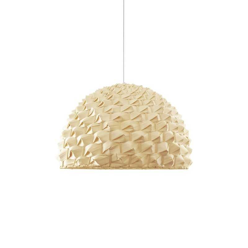 MUSAU suspension simple en bois E27 LED couleur bois
