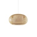 ROHAN suspension simple en bambou E27 LED couleur bois
