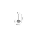 ROHAN suspension simple en bambou E27 LED couleur bois