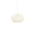 BIARS suspension textile simple E27 LED couleur blanc