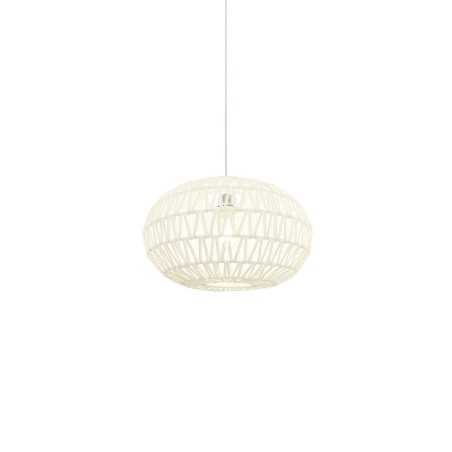 BIARS suspension textile simple E27 LED couleur blanc