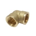 Coude en métal bronze à angle pour tube de 20mm avec 2 sorties